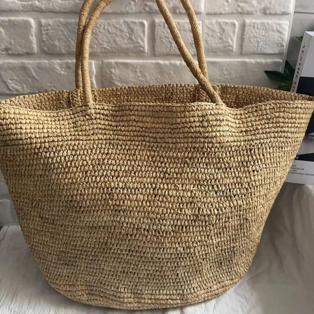 Woven Rectangular Tote Bag