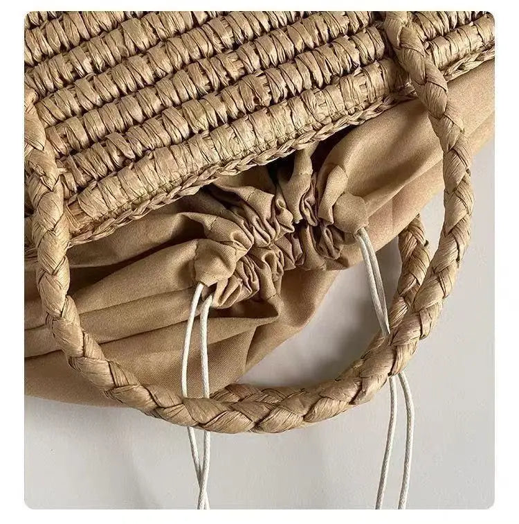 Rectangular Woven Basket Handbag