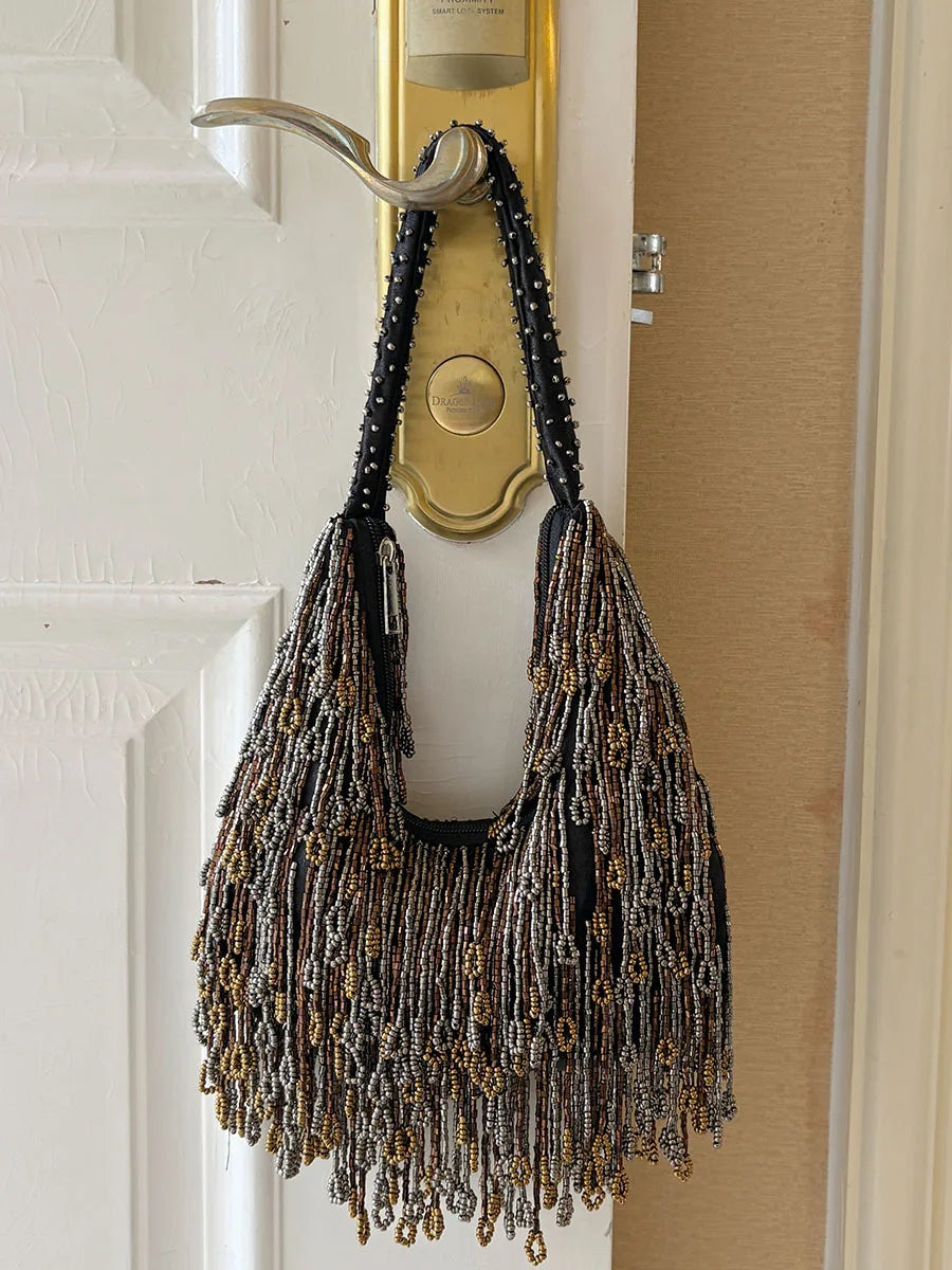 Fringe Chain Shoulder Bag