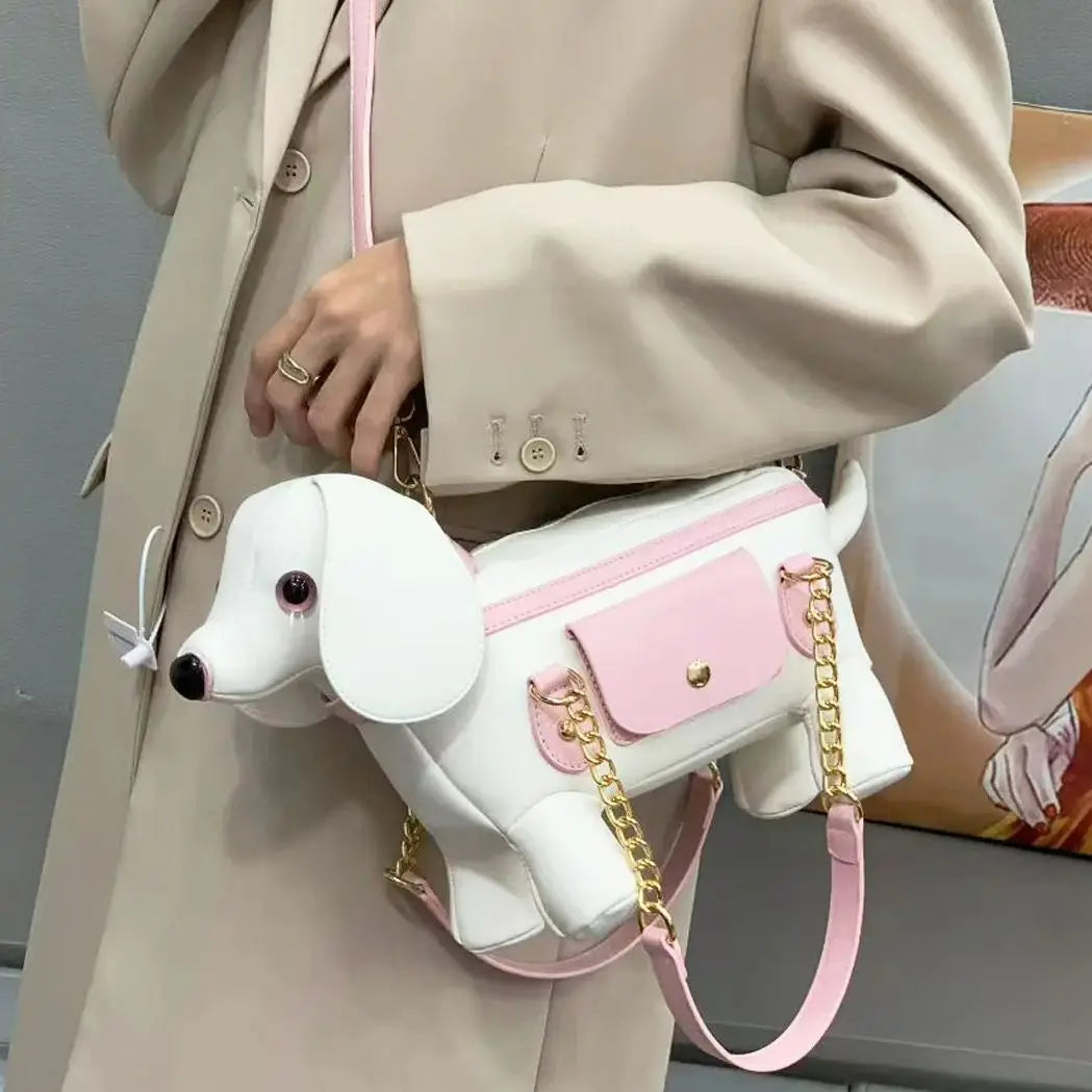 Dog-Shaped Crossbody Bag