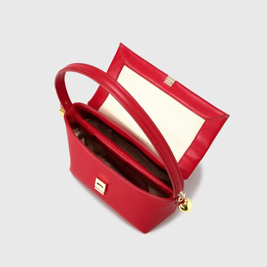 Structured Flap Shoulder Bag