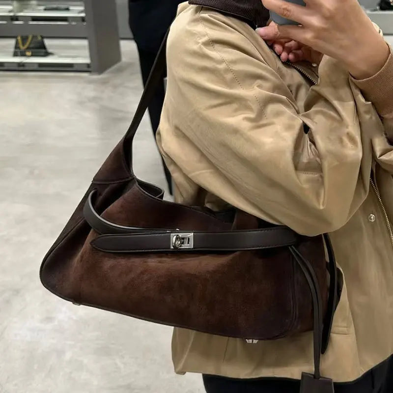 Buckle-Detail Shoulder Bag