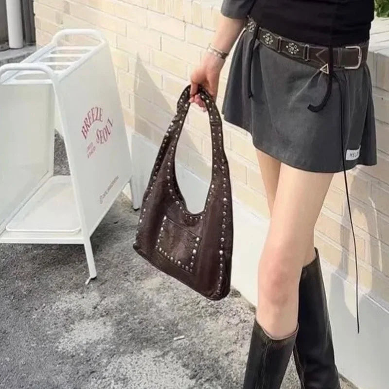 Studded Shoulder Bag