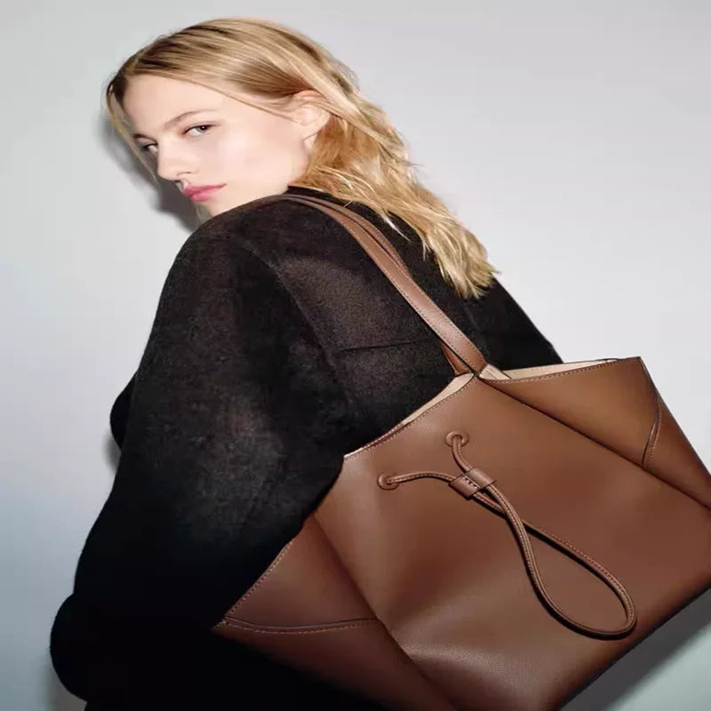 Loop Detail Shoulder Tote