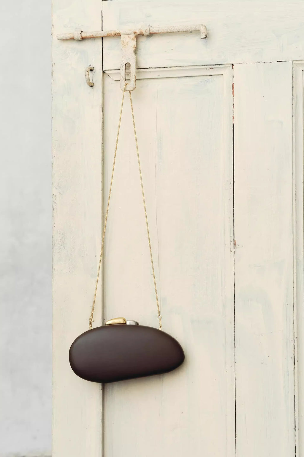 Oval Box Clutch Bag