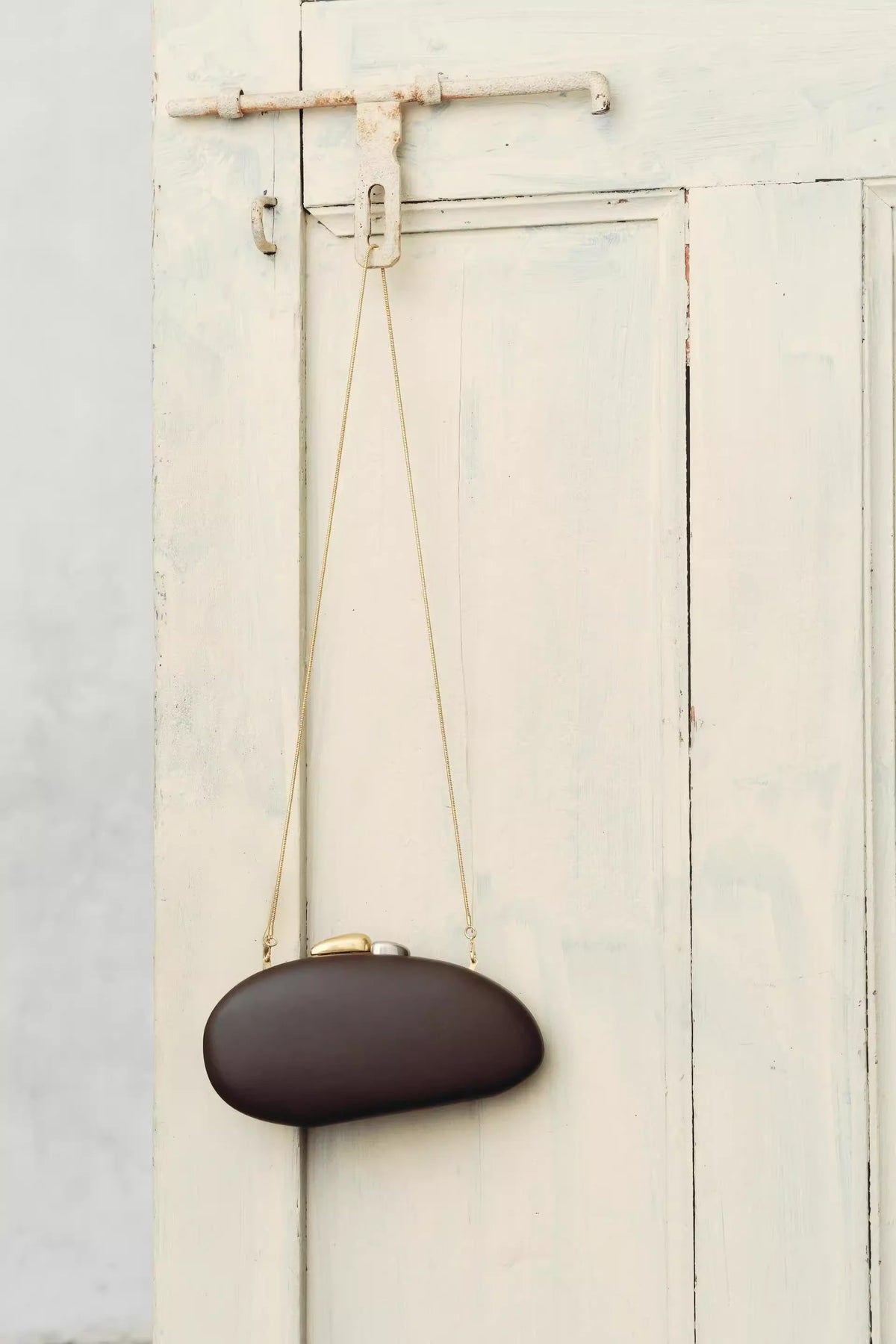 Oval Box Clutch Bag