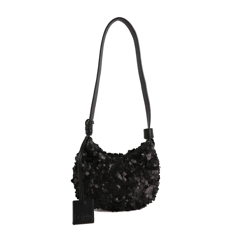 Sequin Hobo Shoulder Bag