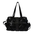Studded Buckle Bowling Bag