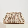 Openwork Woven Pouch Bag