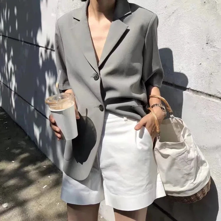 Woven-Base Bucket Tote Bag