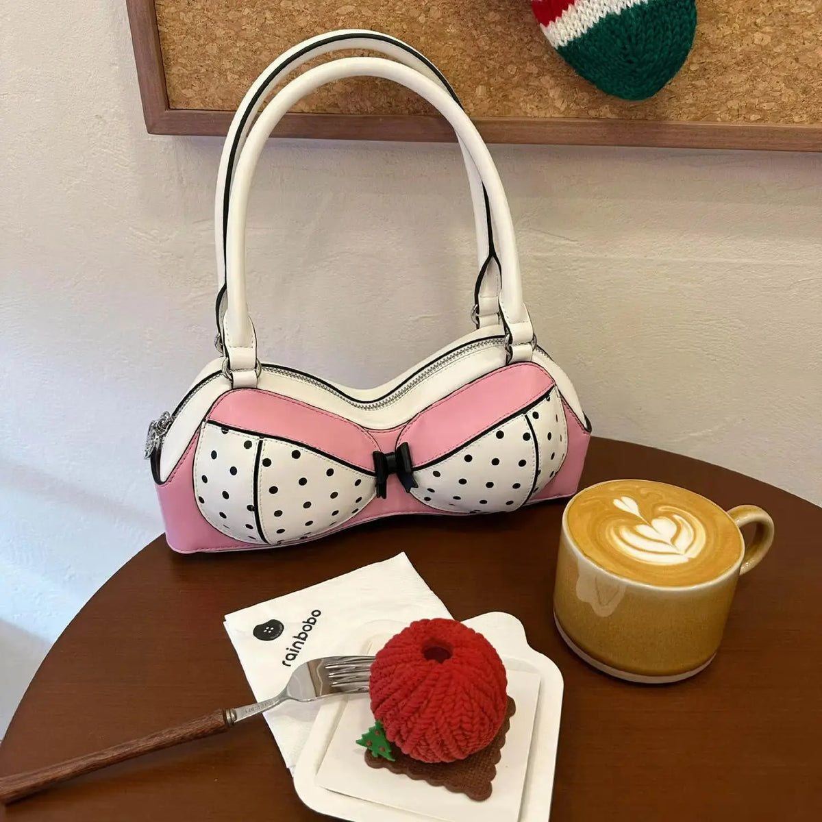 Polka-Dot Bikini Shoulder Bag