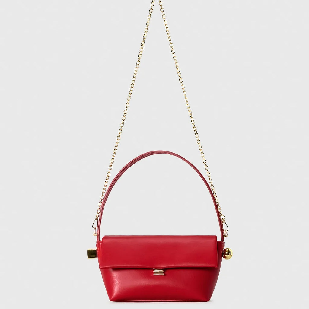 Structured Flap Shoulder Bag
