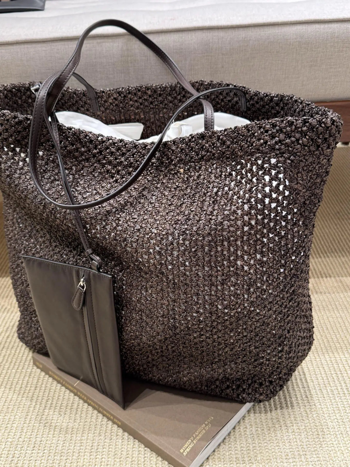 Open-Weave Tote Bag