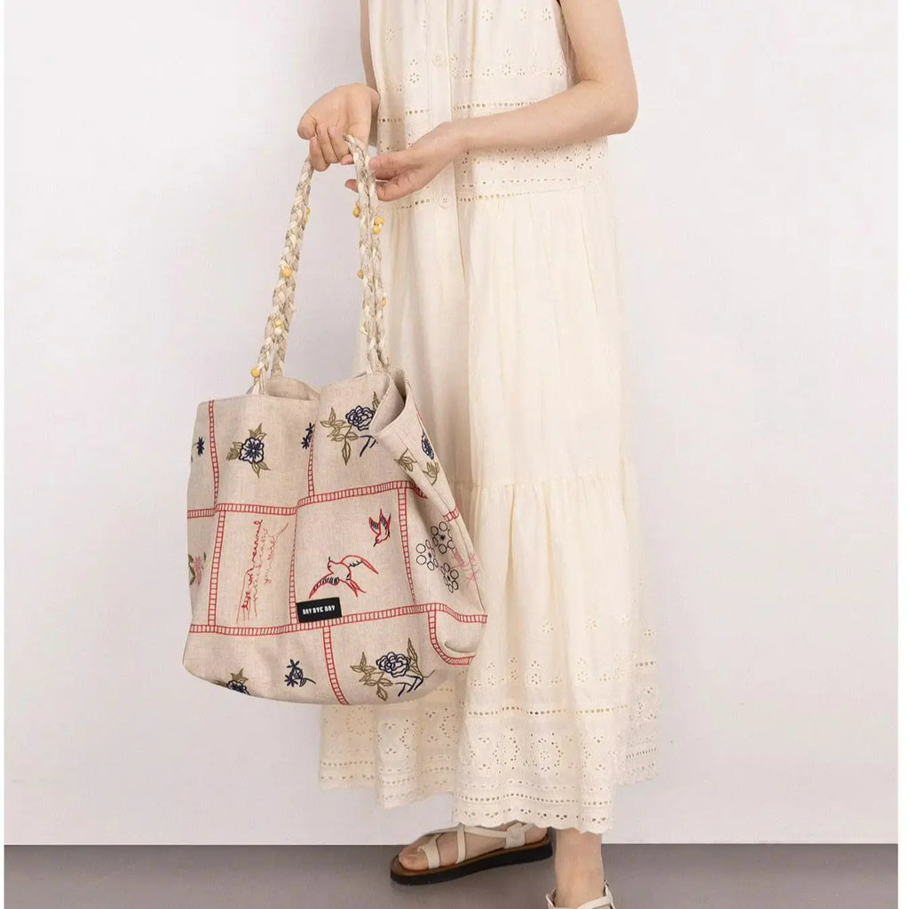 Bird Print Tote Bag