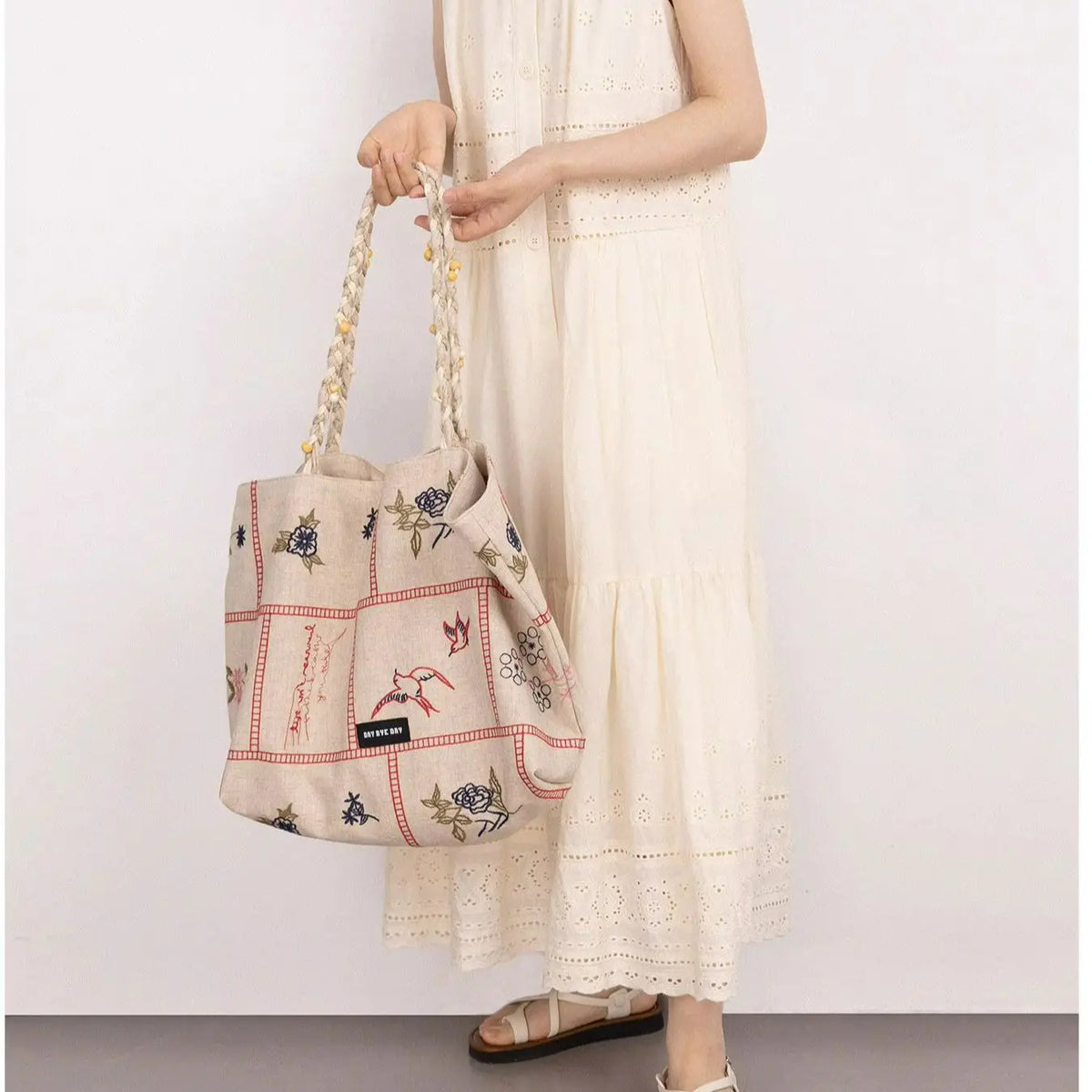 Bird Print Tote Bag