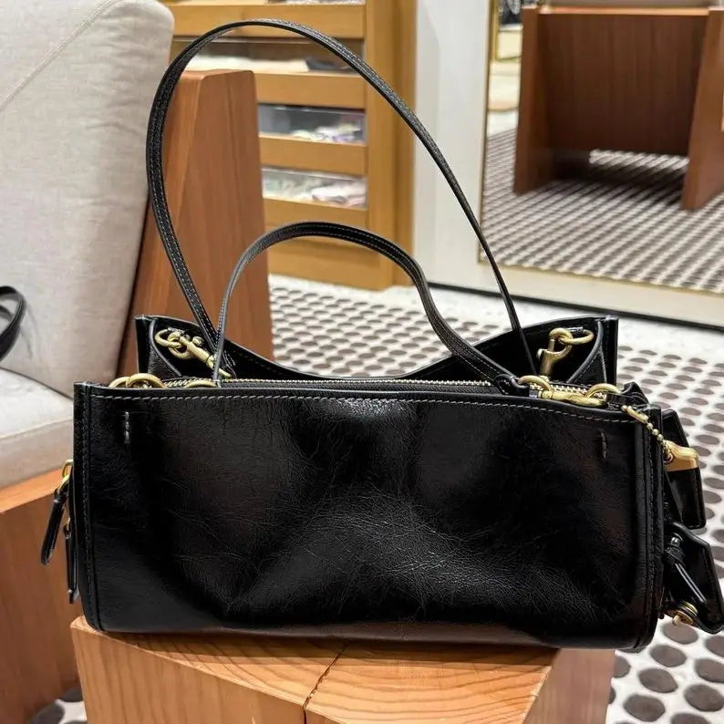 Slouchy Double-Strap Shoulder Bag
