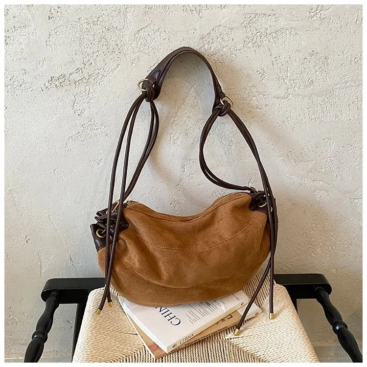Color-Block Hobo Shoulder Bag
