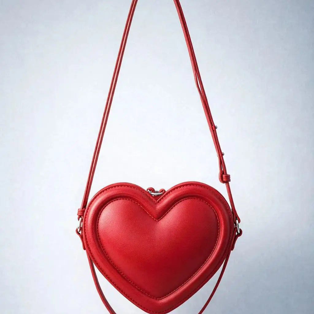 Heart-Shaped Crossbody Bag