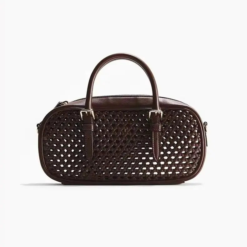 Cutout Bowling Shoulder Bag