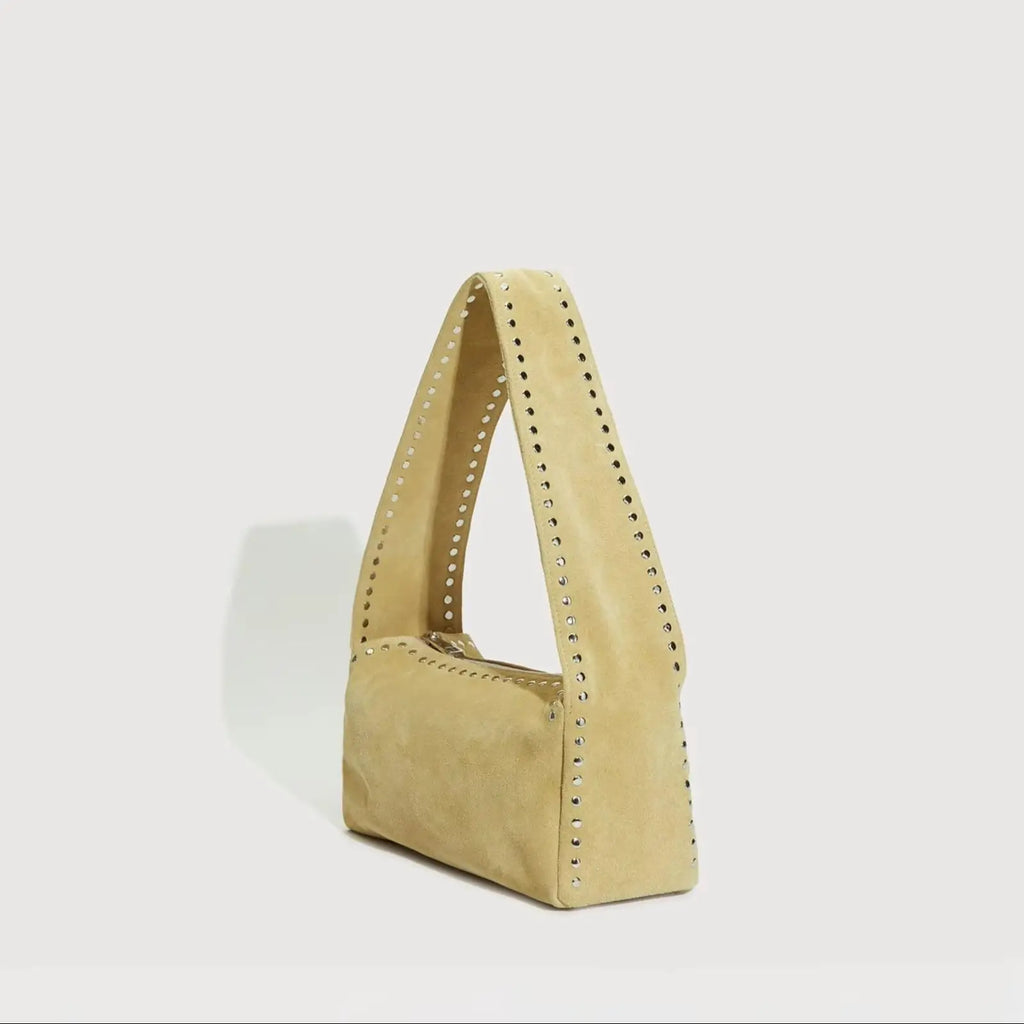 Stud-Trim Shoulder Bag