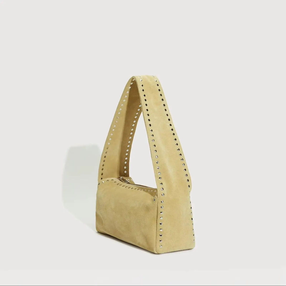 Stud-Trim Shoulder Bag