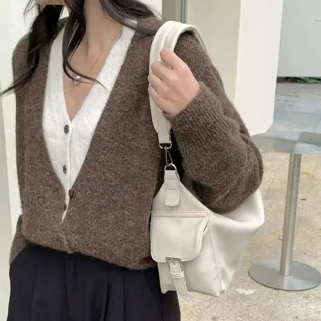Slouchy Pocket Shoulder Bag