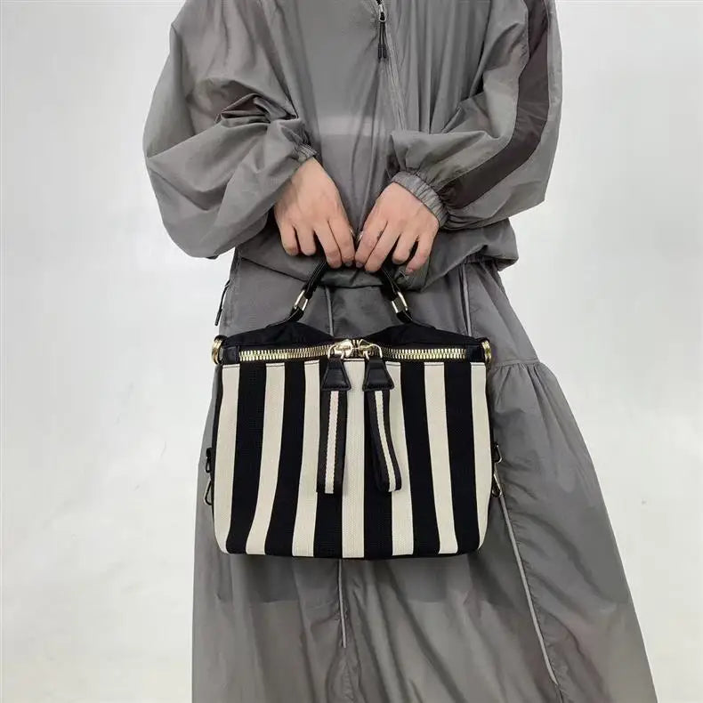 Striped Bowling Bag