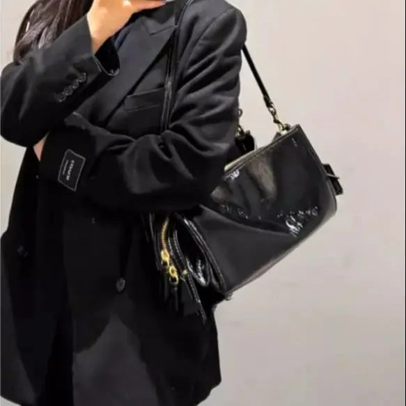 Slouchy Double-Strap Shoulder Bag