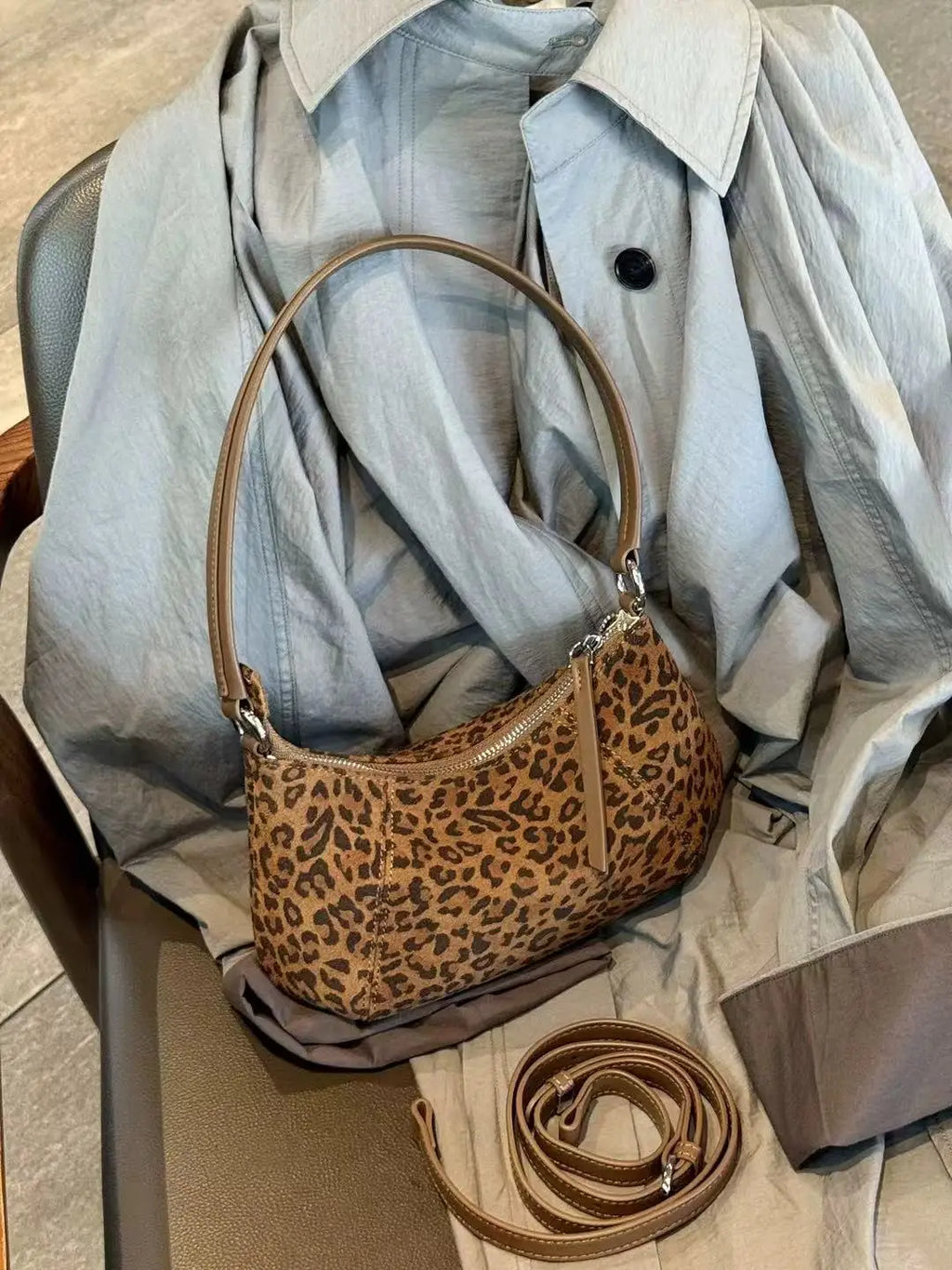 Leopard-Print Shoulder Bag
