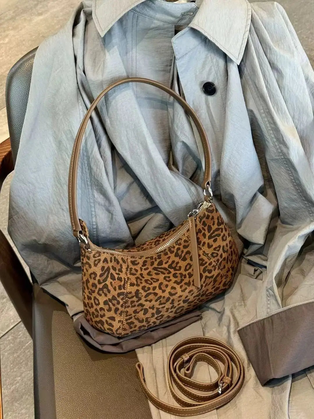 Leopard-Print Shoulder Bag
