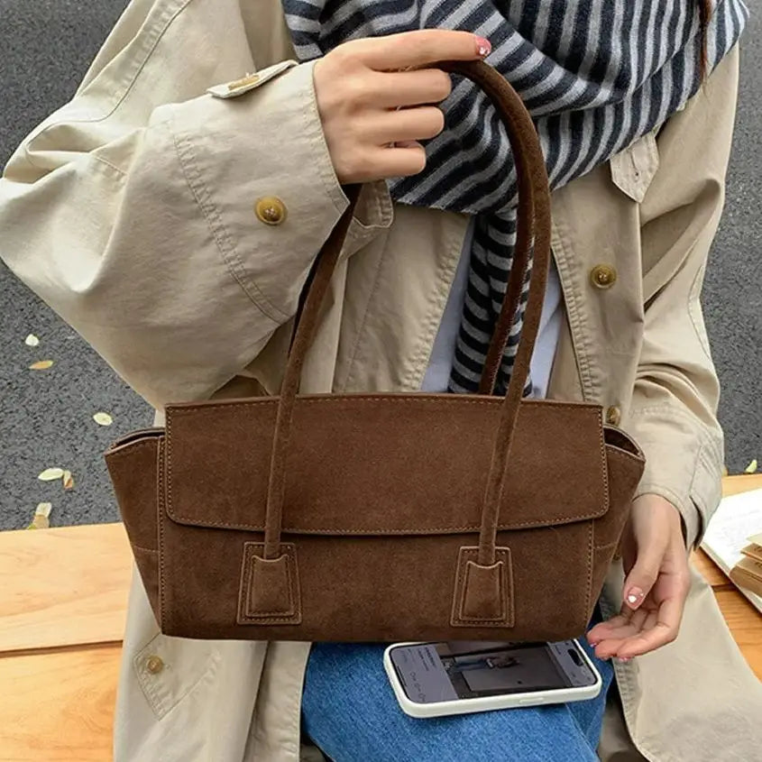Front-Pocket Shoulder Tote