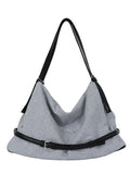Striped Slouchy Shoulder Bag