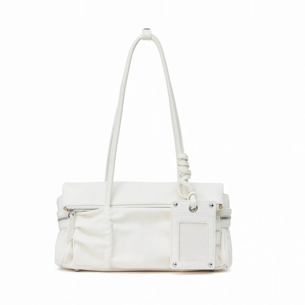 Ruched Pocket Shoulder Bag