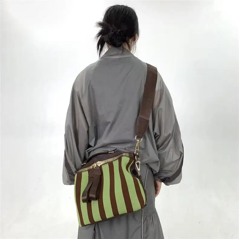 Striped Bowling Bag