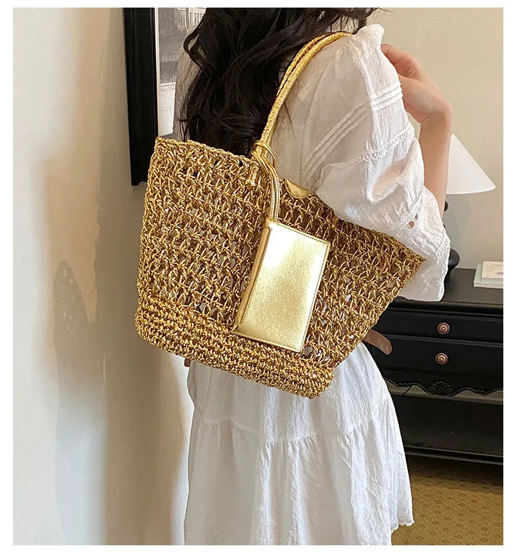 Open-Weave Tote Bag