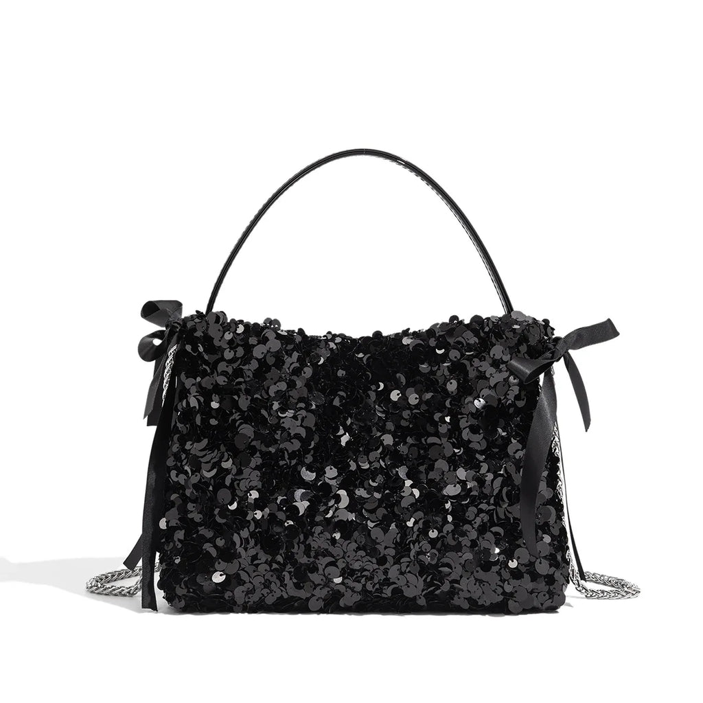 Sequin Chain Evening Bag