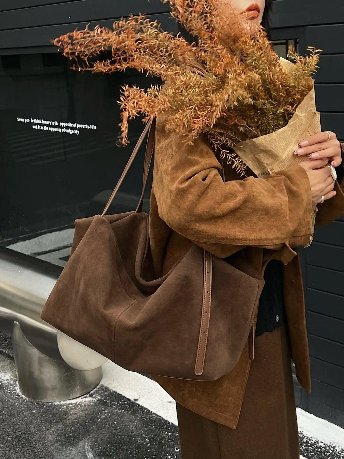 Slouchy Shoulder Tote Bag
