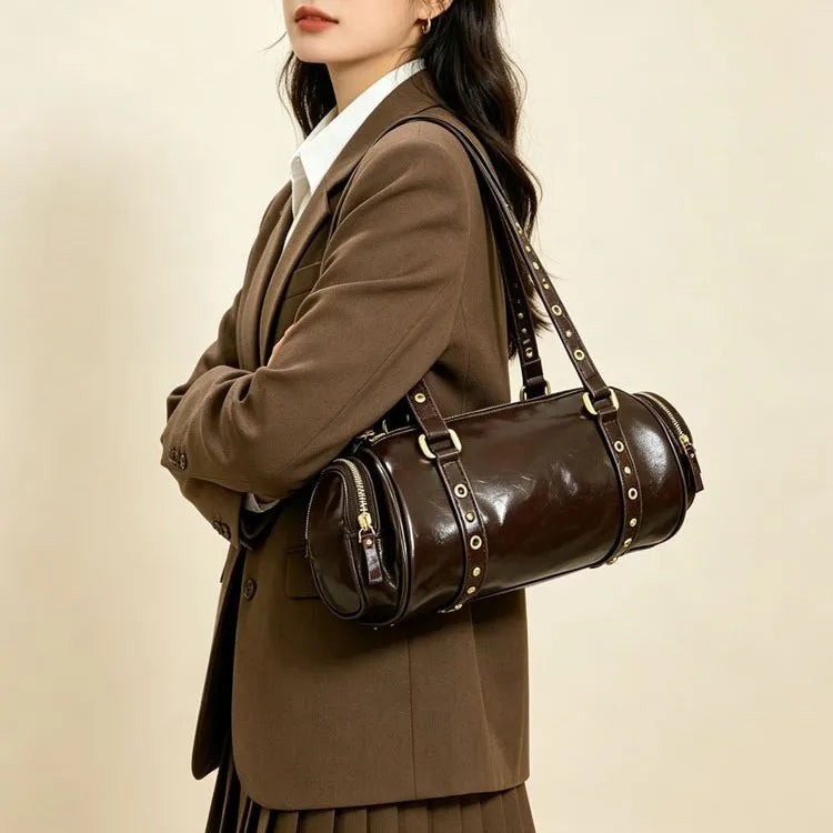 Grommet-Strap Barrel Bag