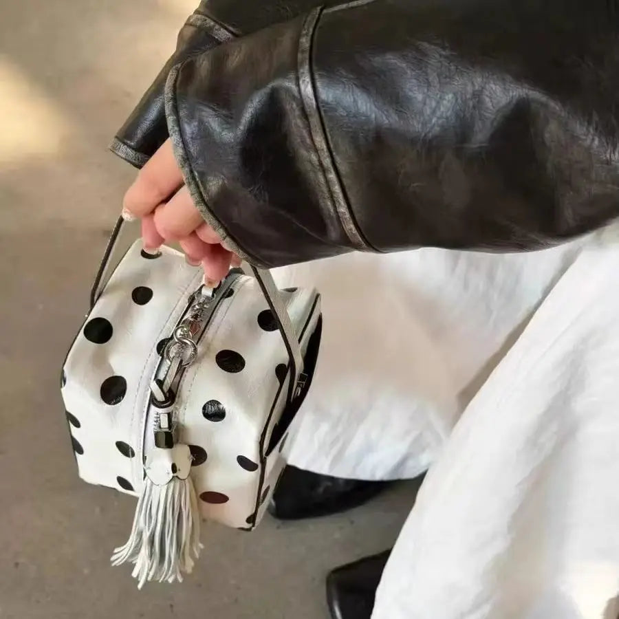 Polka-Dot Bowling Bag