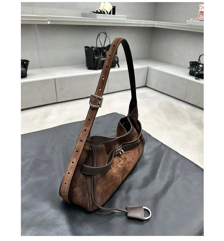 Buckle-Detail Shoulder Bag