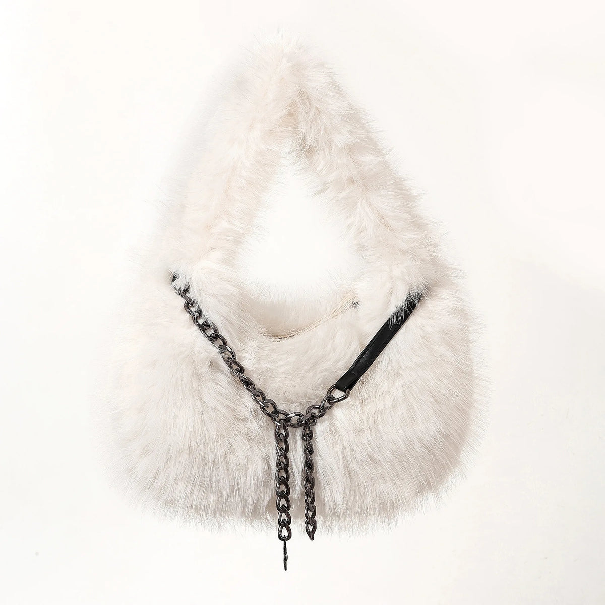 Plush Crescent Shoulder Bag