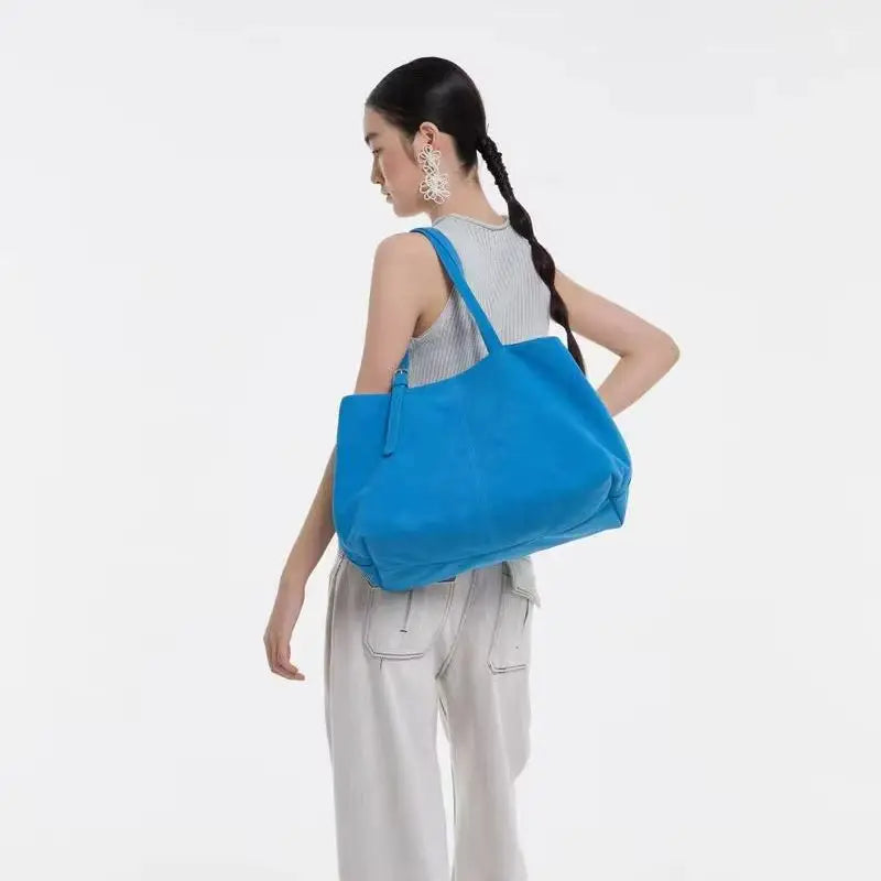 Blue Soft Tote Bag