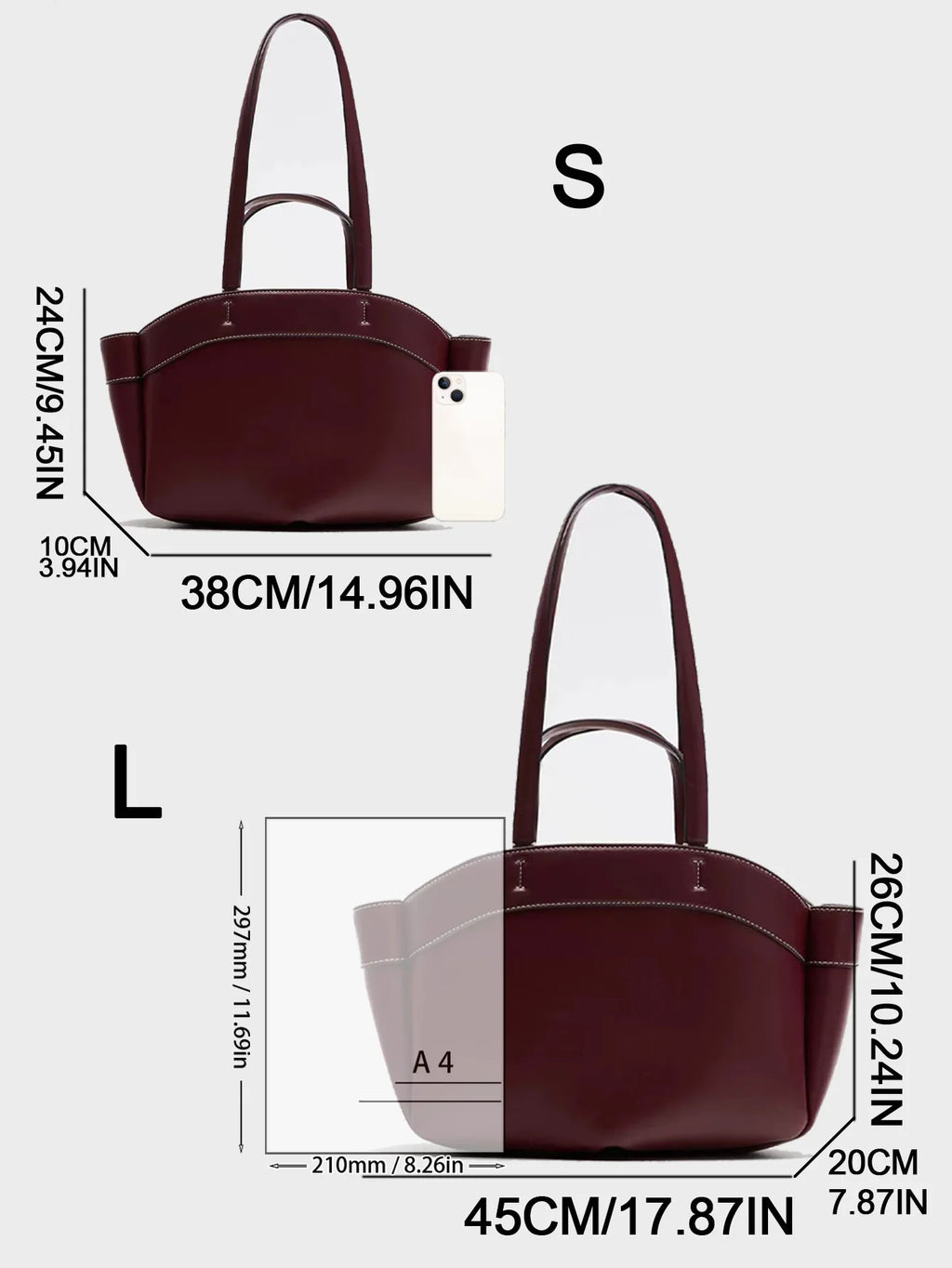 Structured Top-Handle Tote Bag