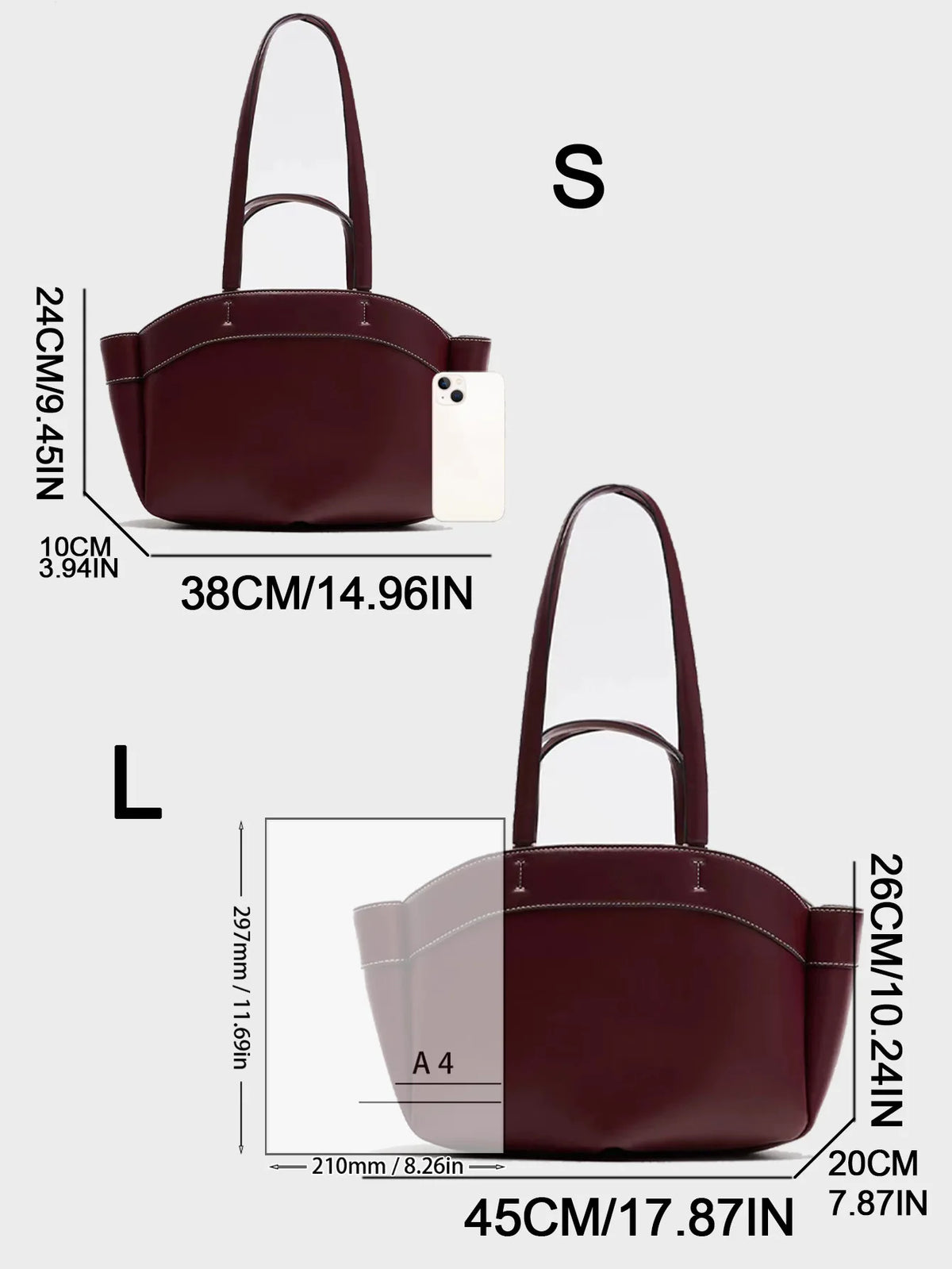 Structured Top-Handle Tote Bag