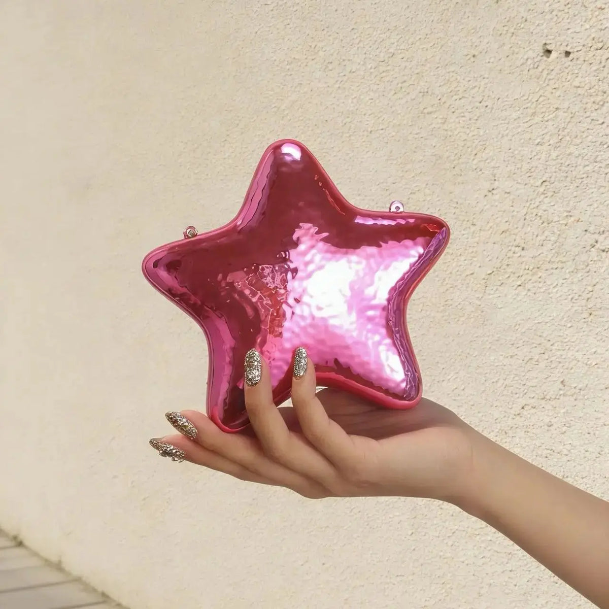 Metallic Star Evening Bag