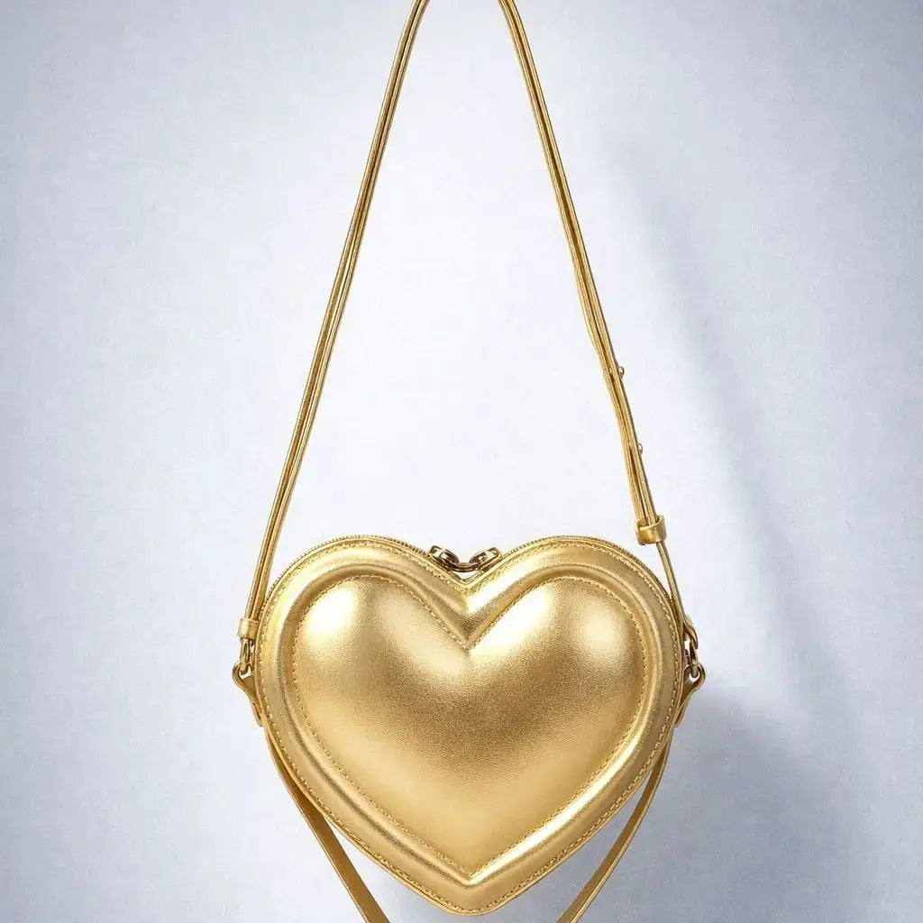 Heart-Shaped Crossbody Bag