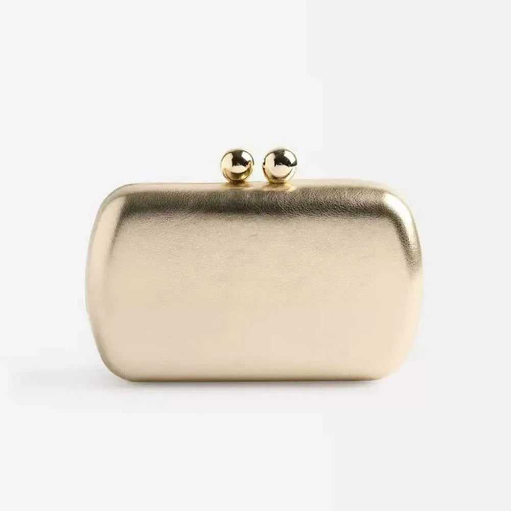 Studded Kiss-Lock Clutch Bag