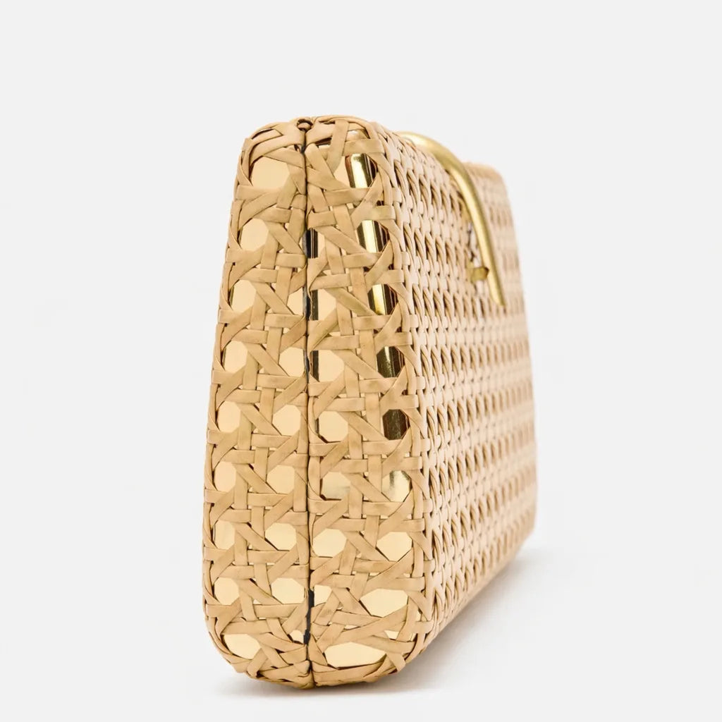 Open-Weave Box Clutch Bag