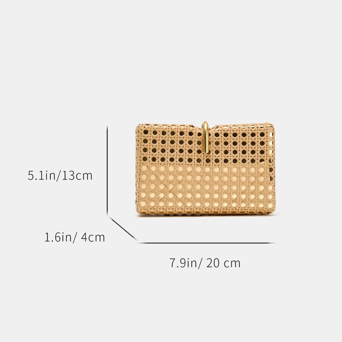 Open-Weave Box Clutch Bag