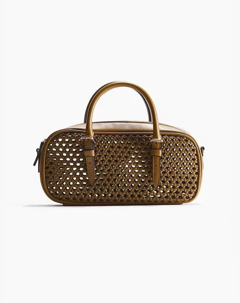 Cutout Bowling Shoulder Bag